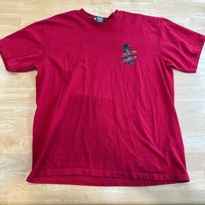 Santa Cruz Skateboards Red Men's T-Shirt XL